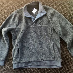 J. Crew Mens Fleece Pullover - NEW